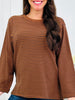 Soft Focus Pullover in Chocolate