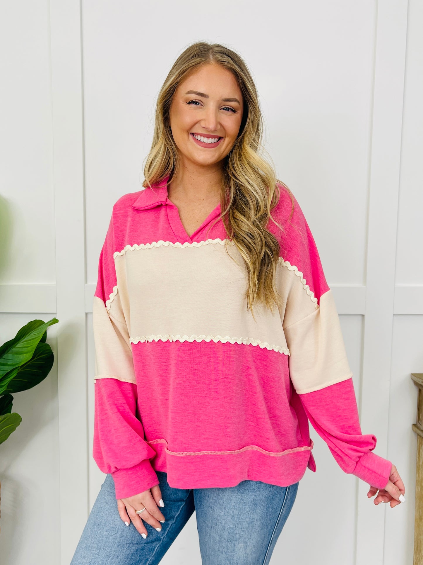 Perfectly Prepped Top In Pink