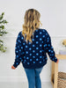 Dot Your Day Pullover in Navy