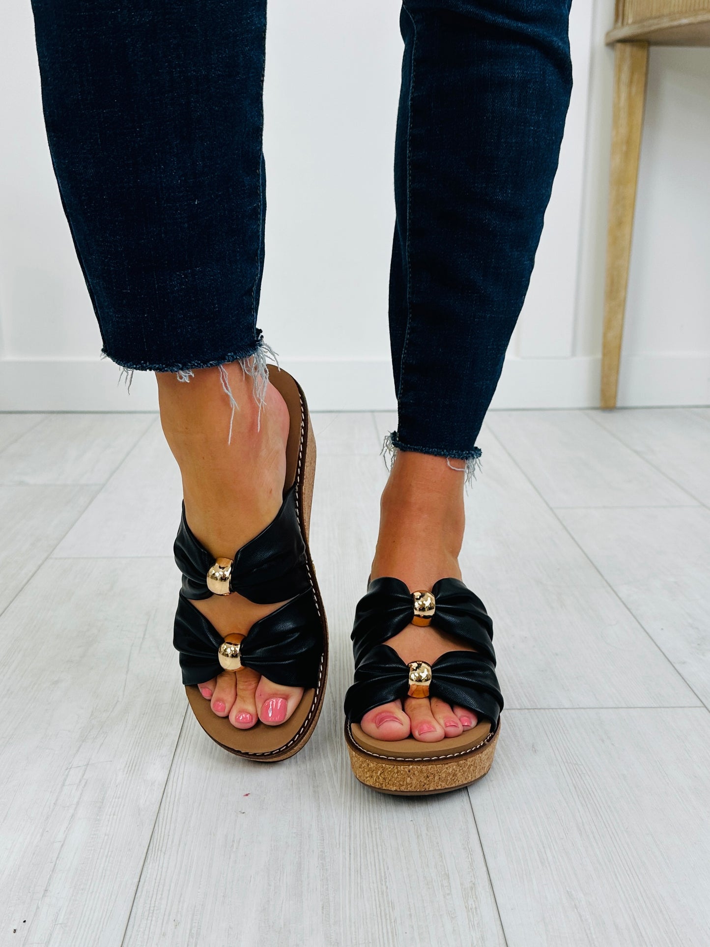 City Chic Wedges In Black
