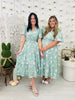 Sunday in Petals Dress In Sage