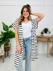 Earn Those Stripes Cardigan In Black