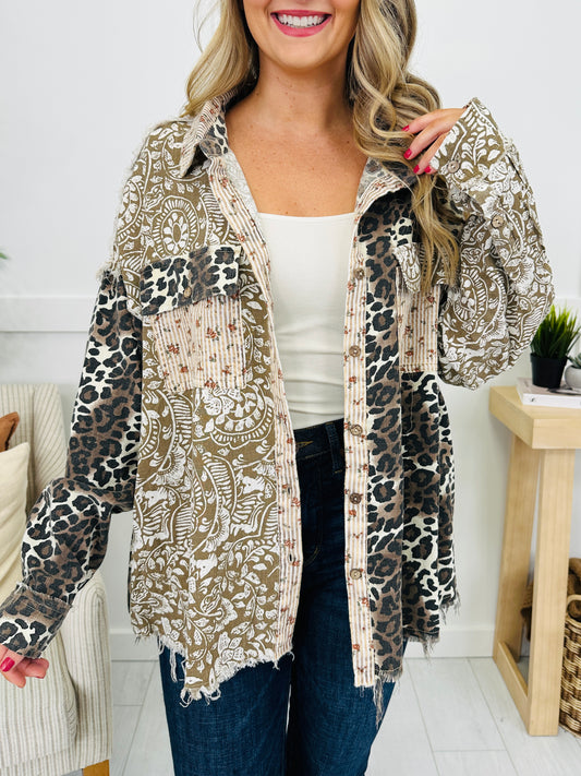 Patterned Paths Shacket