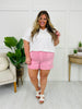 Judy Blue Pink Lemonade Weekender Shorts