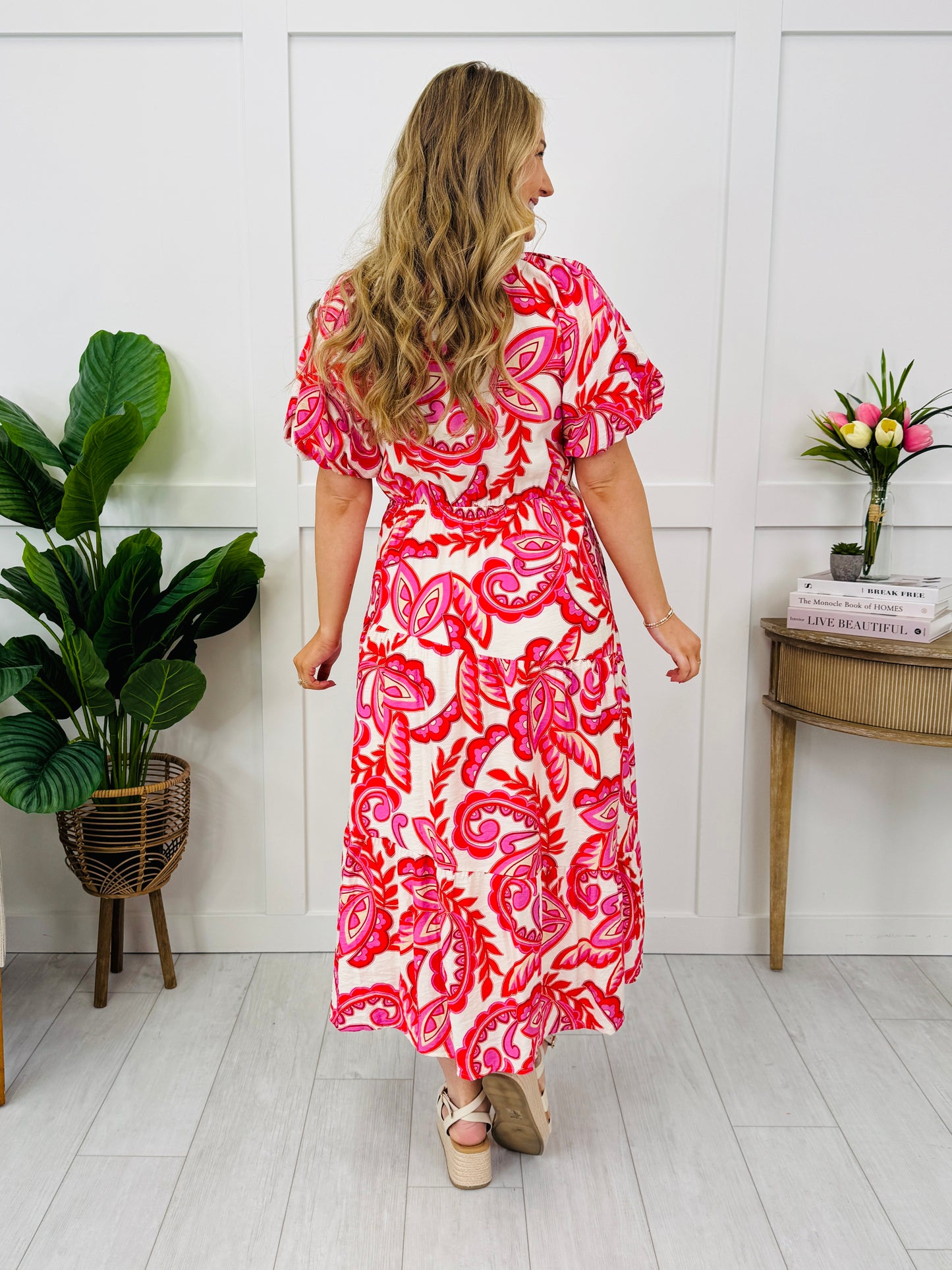 Effortless Escape Dress In Red