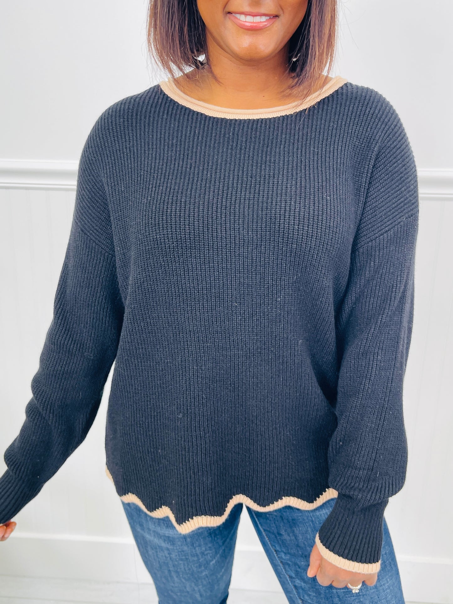 Polar Nights Sweater in Black