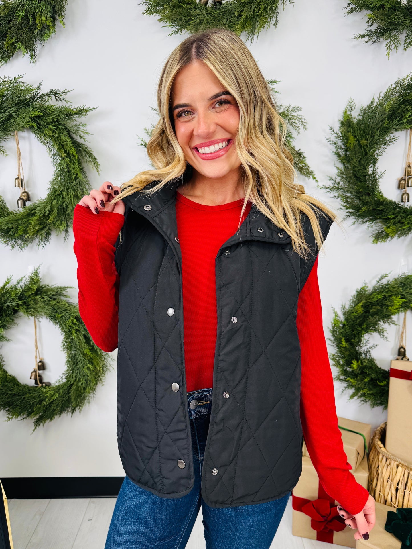 Quilted Classic Vest In Multiple Colors