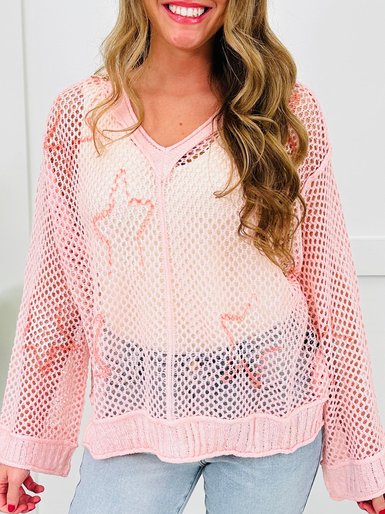 Delicate Layers Top in Baby Pink
