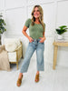 Judy Blue Cropped and Carefree Cropped Tummy Control Wide Leg Jeans in Reg/Curvy