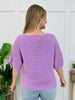 After Hours Knit Top In Washed Lavender