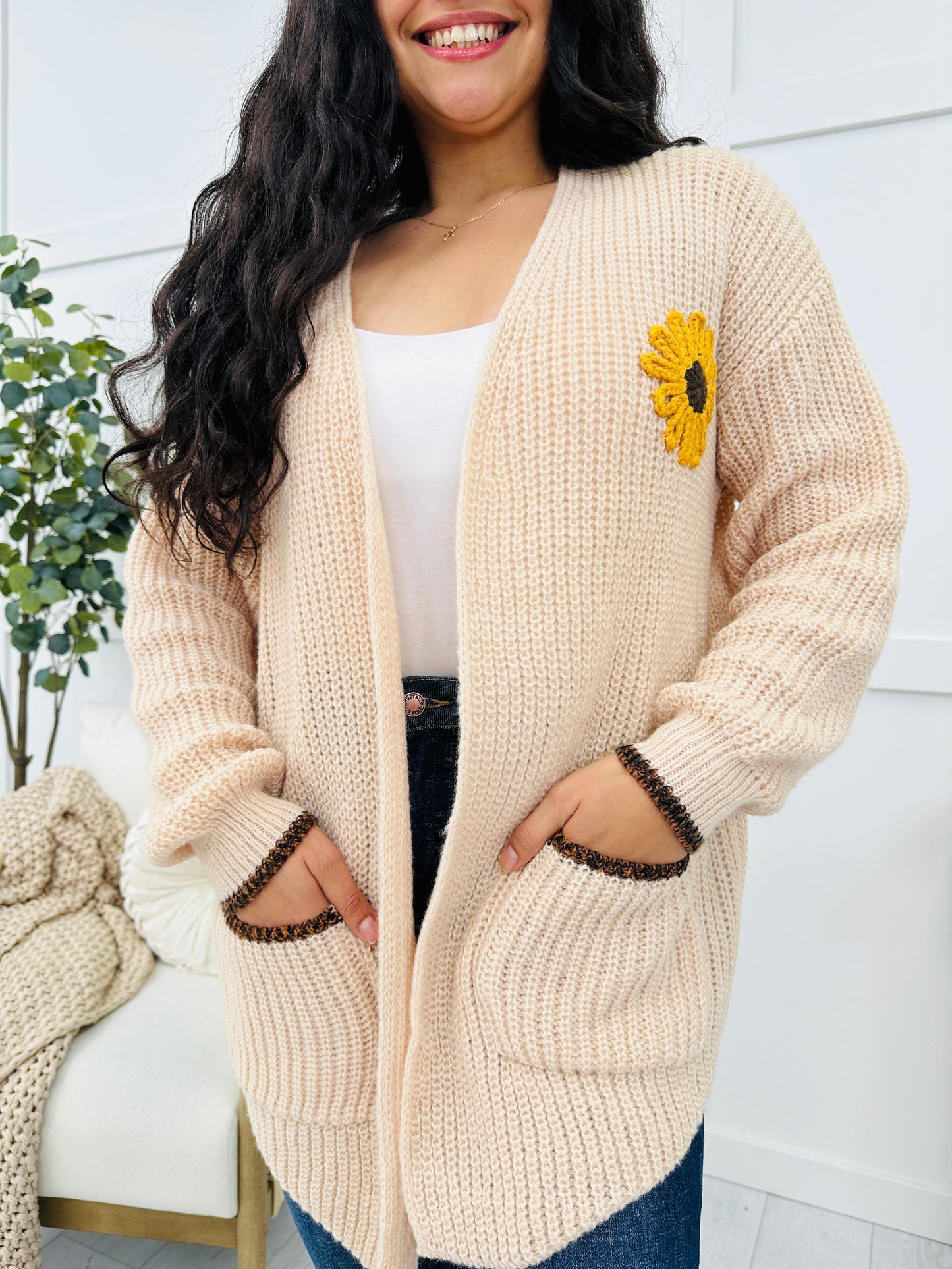 Harvest Sunflower Cardigan