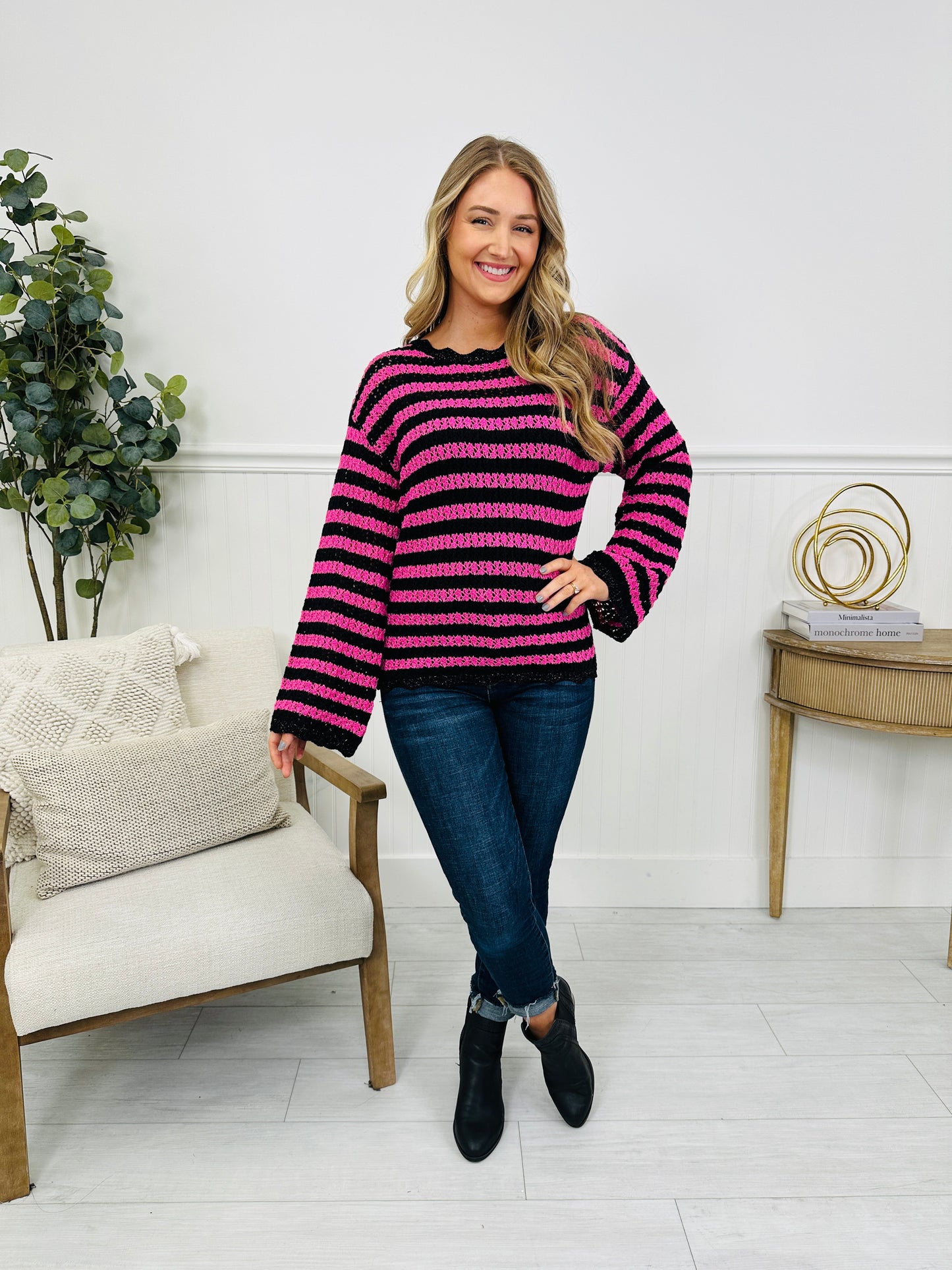 Stripes in the Spotlight Top