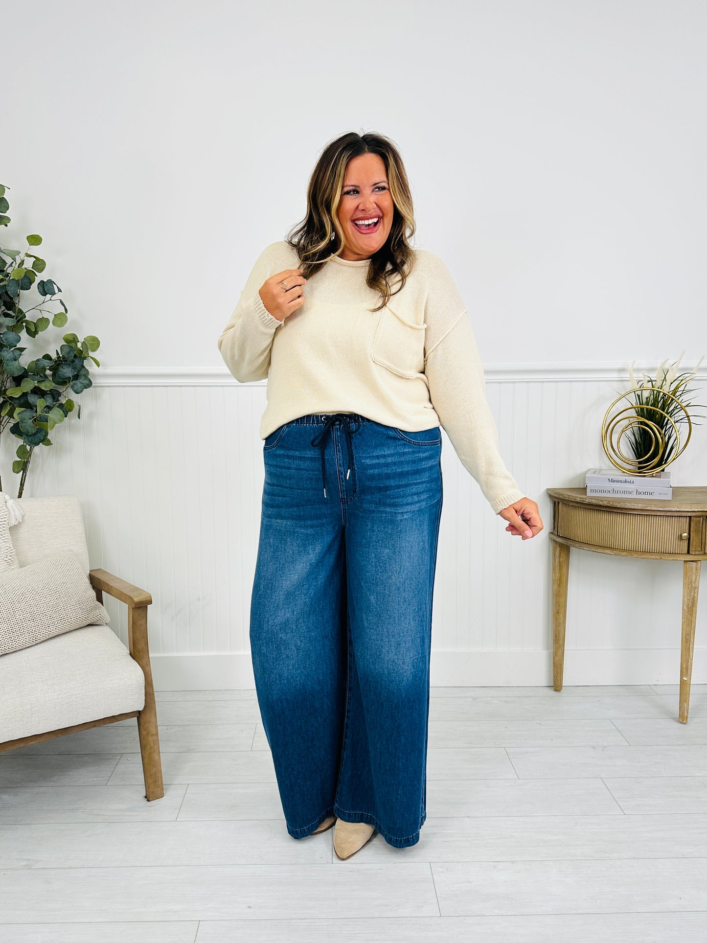 Judy Blue Light As A Featherweight Palazzo Jeans