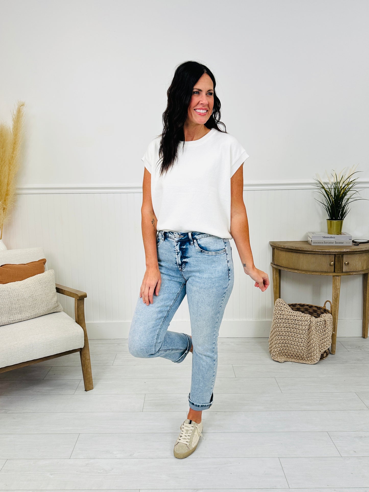 Take My Advice Tummy Control MOCO Exclusive Straight Jeans