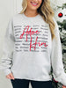 Adore Him Graphic Crewneck Sweatshirt