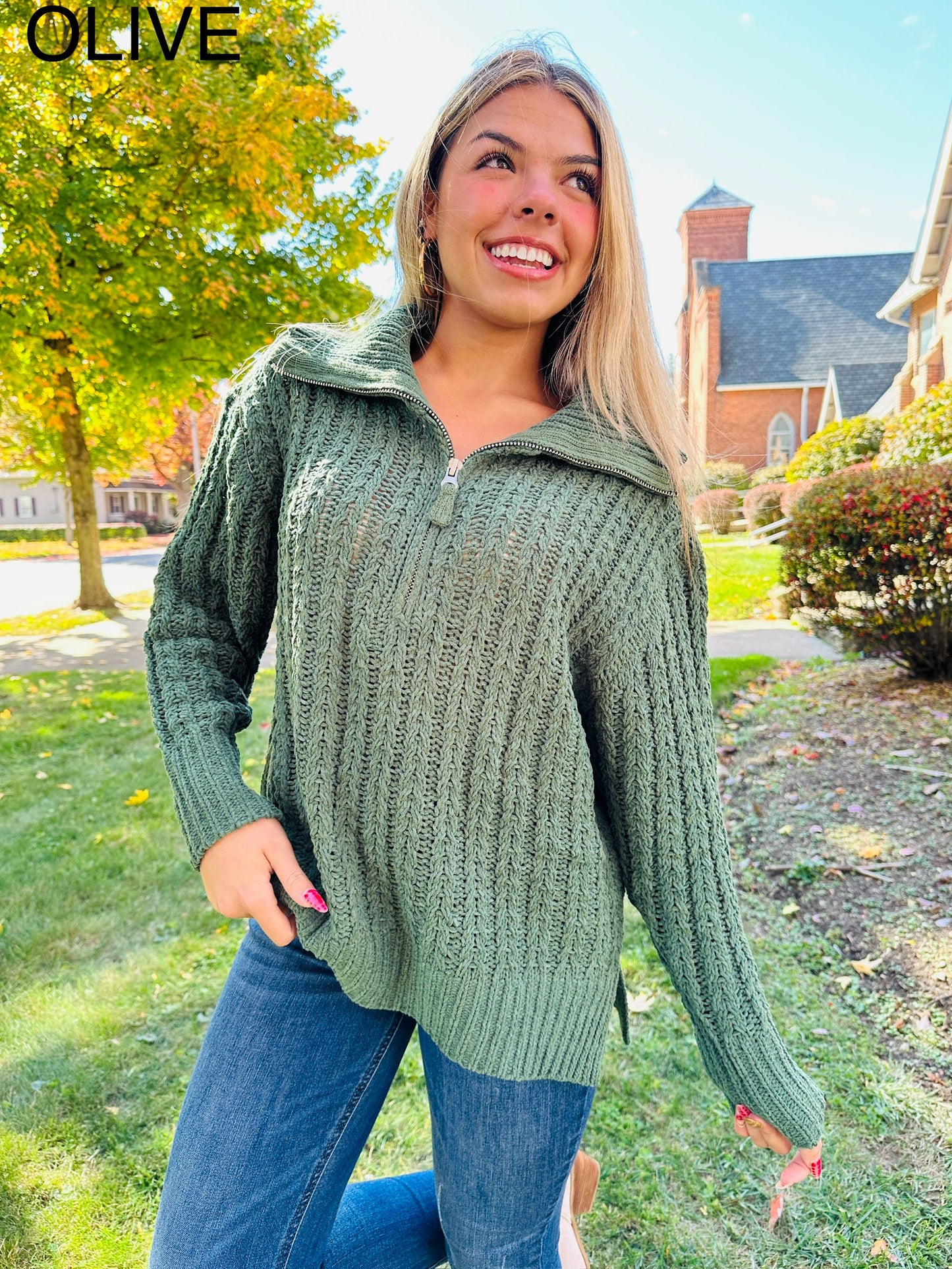 REG/CURVY Cozy Crush Chenille Zip Up Sweater- Multiple Colors!