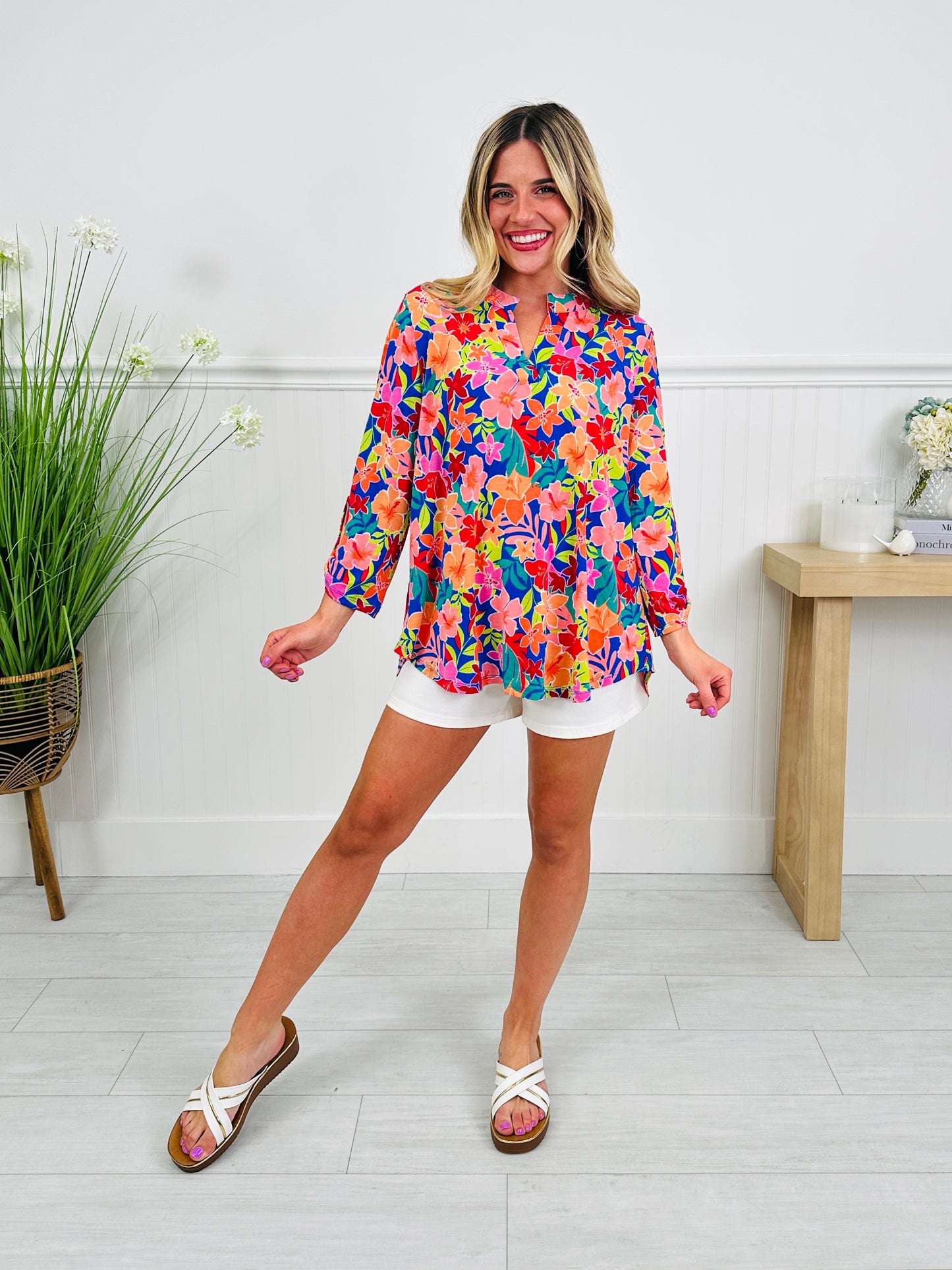 Sweet Like Spring Top in Savannah Print