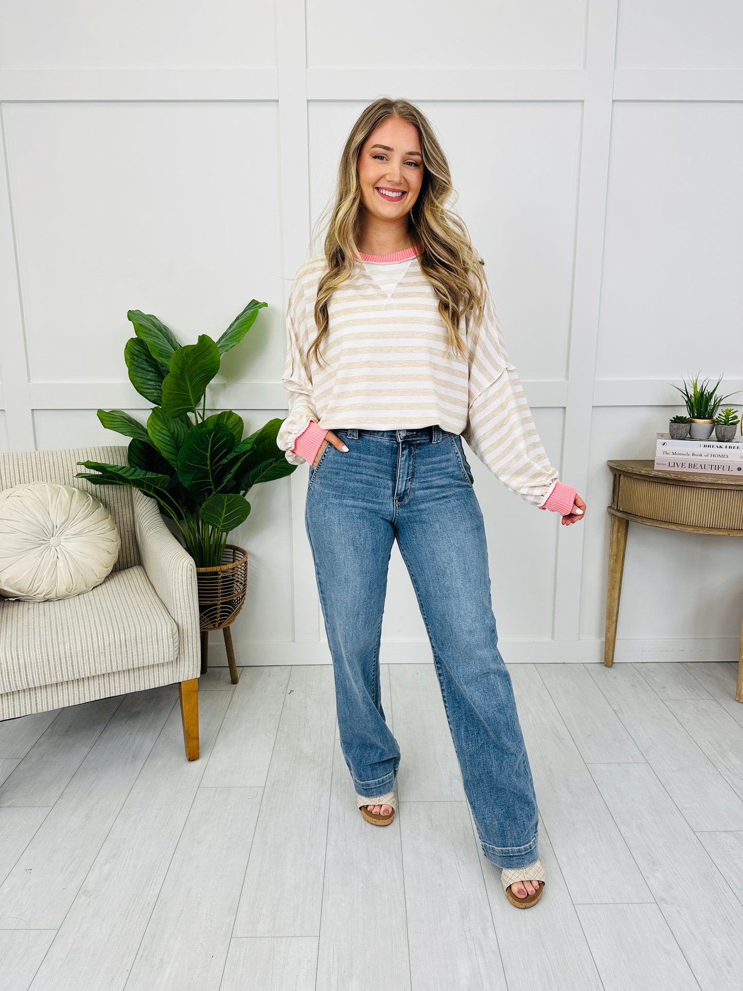 Judy Blue Tailored To You Wide Leg Trouser Jeans