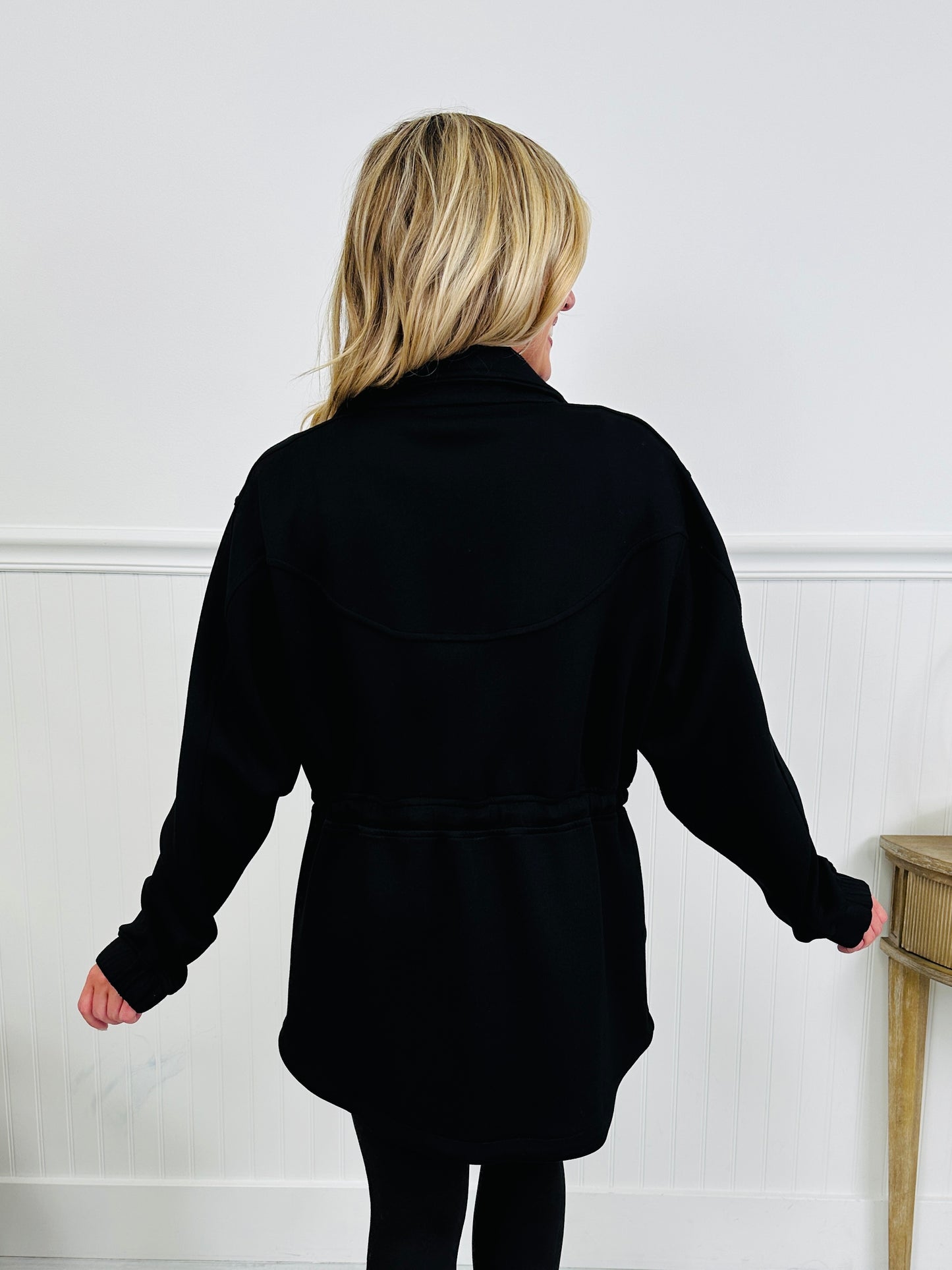 MOCO Exclusive Super Scuba Zip Up Jacket in Black