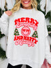 Merry & Happy Always Mock Neck Graphic Sweatshirt