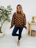 Dot Your Day Pullover In Chocolate