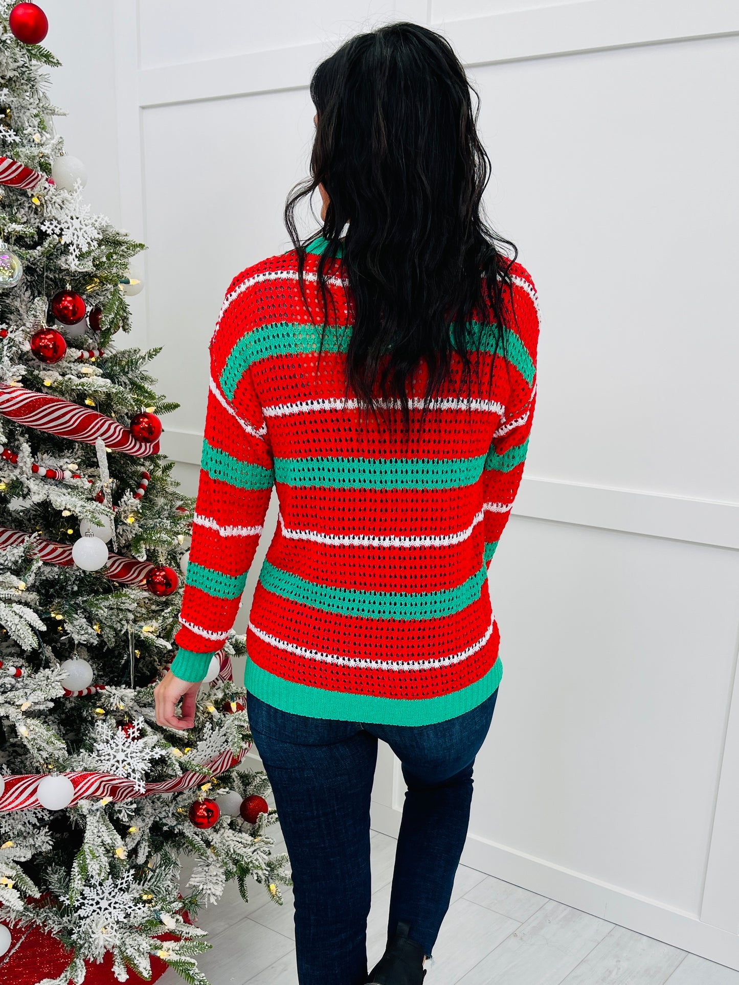 Mistletoe Stripes Sweater