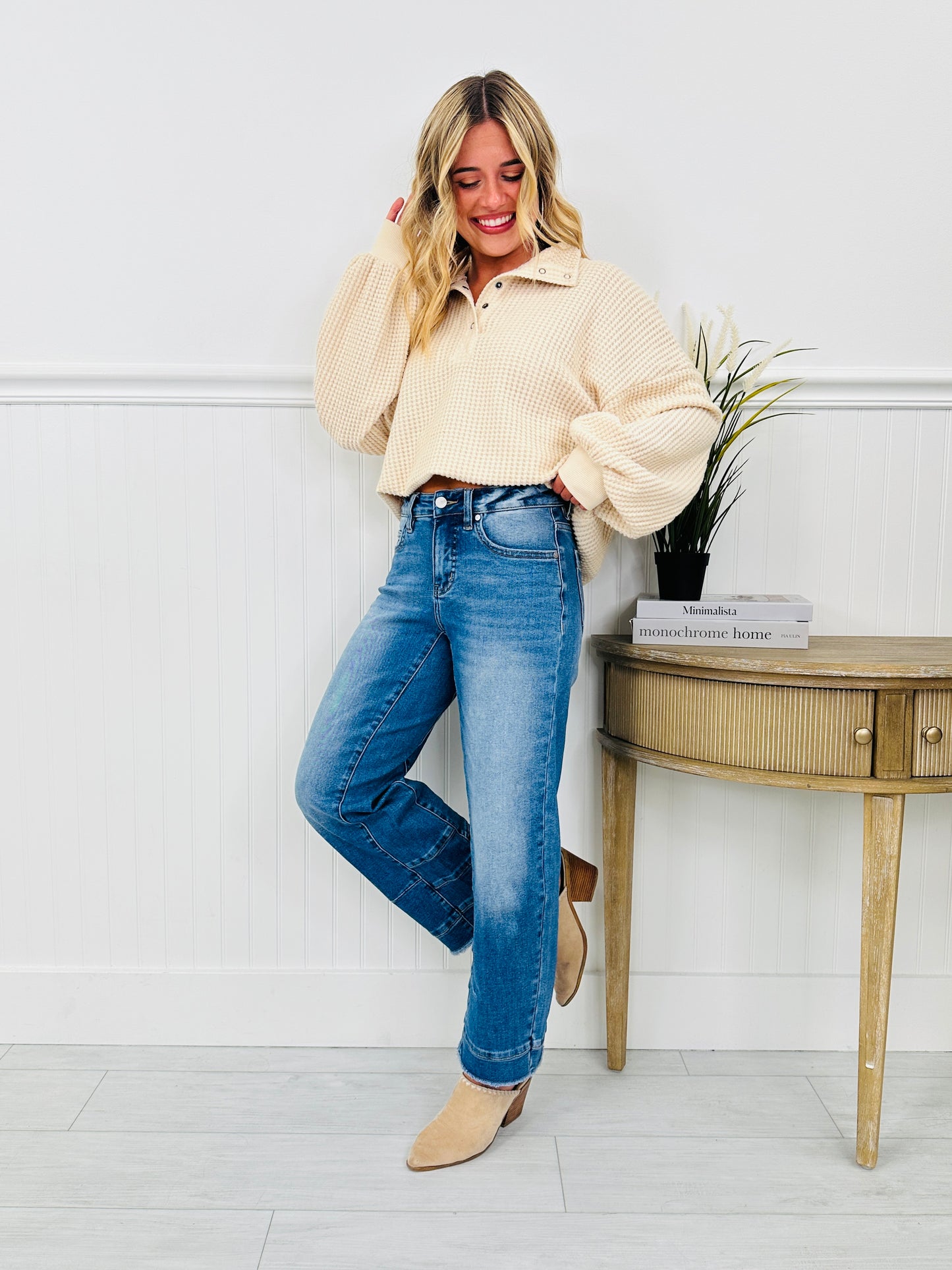Be Basic Barrel Jeans with Tummy Control
