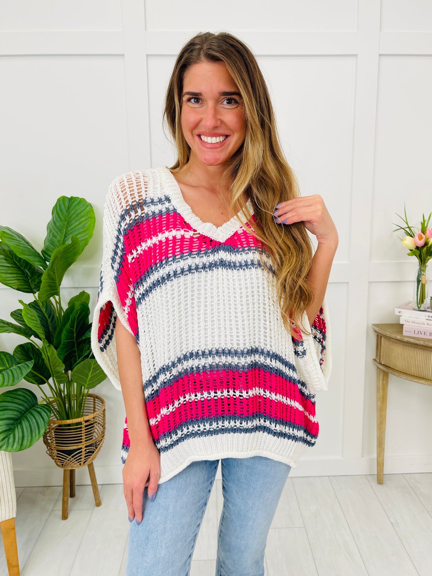 Playful Breeze Top In Ivory