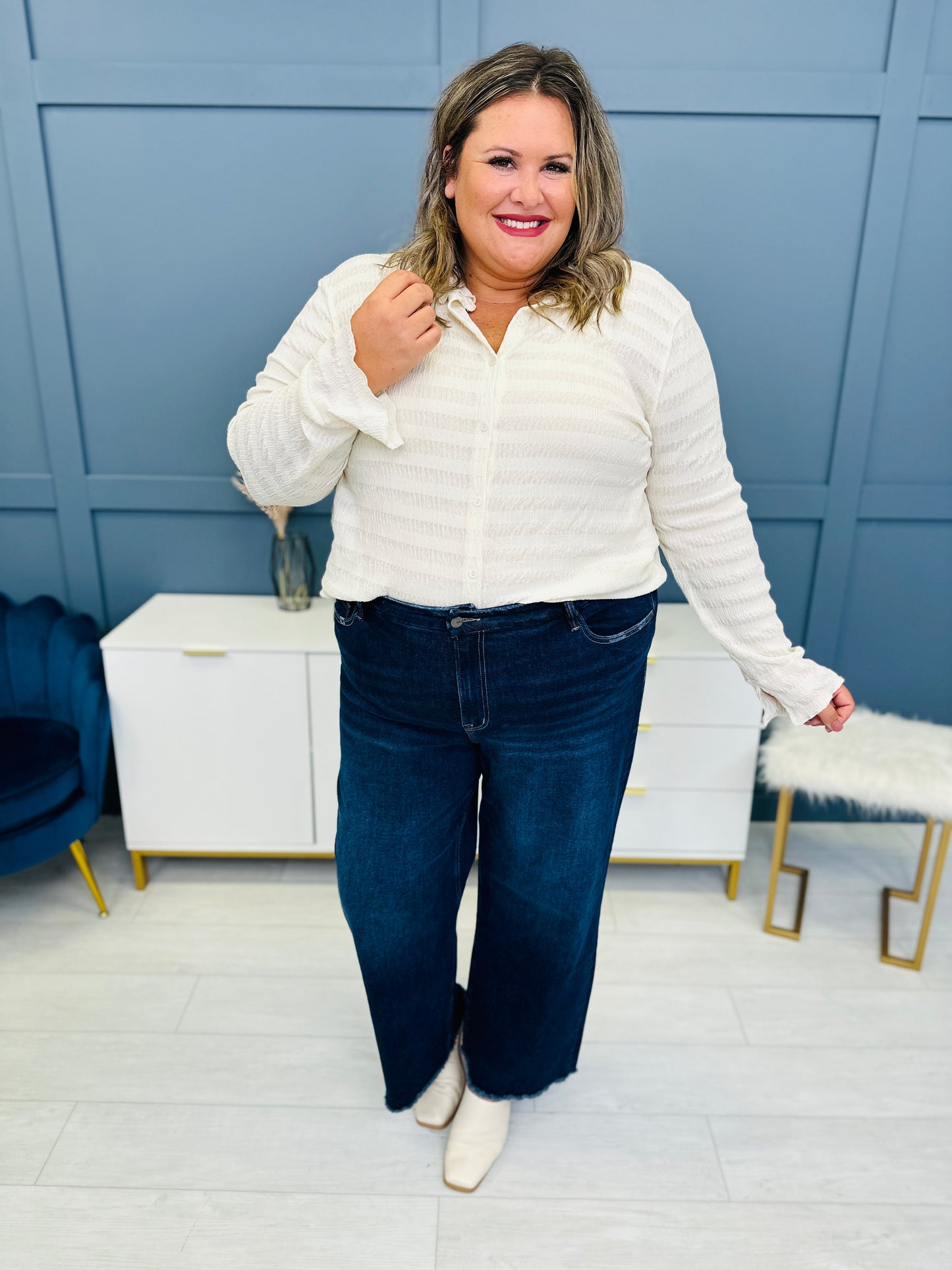 Mica Denim REG/CURVY Just Wanna Have Fun Wide Leg Jeans