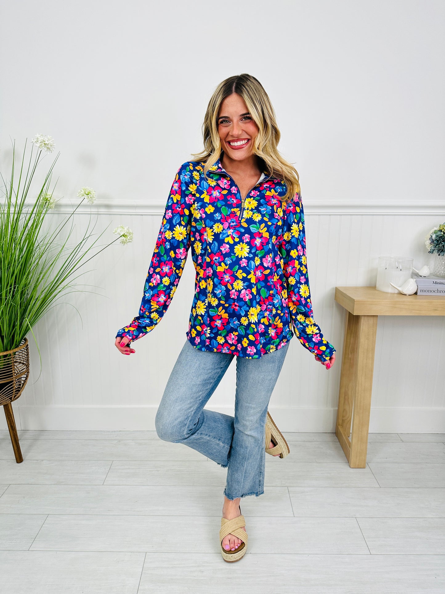 Where Spring Begins Top in Charleston Print