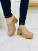 Boho Block Clogs In Taupe