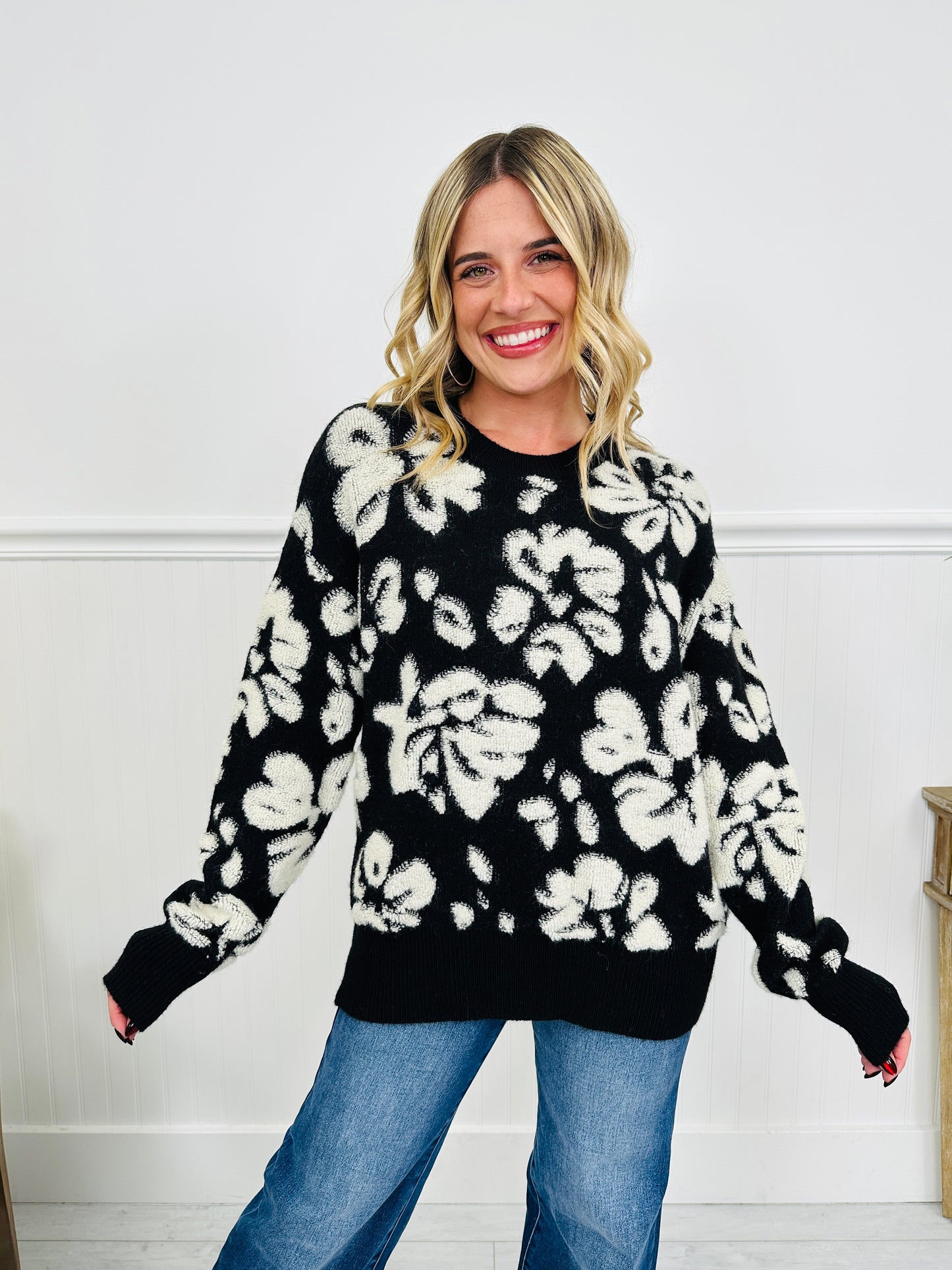 Feeling Floral Sweater in Multiple Colors!