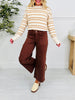 Judy Blue Melt In Your Mouth Chocolate Wide Leg Cropped Jeans