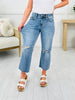 Judy Blue REG/CURVY Crop You Out Wide Leg Cropped Jeans