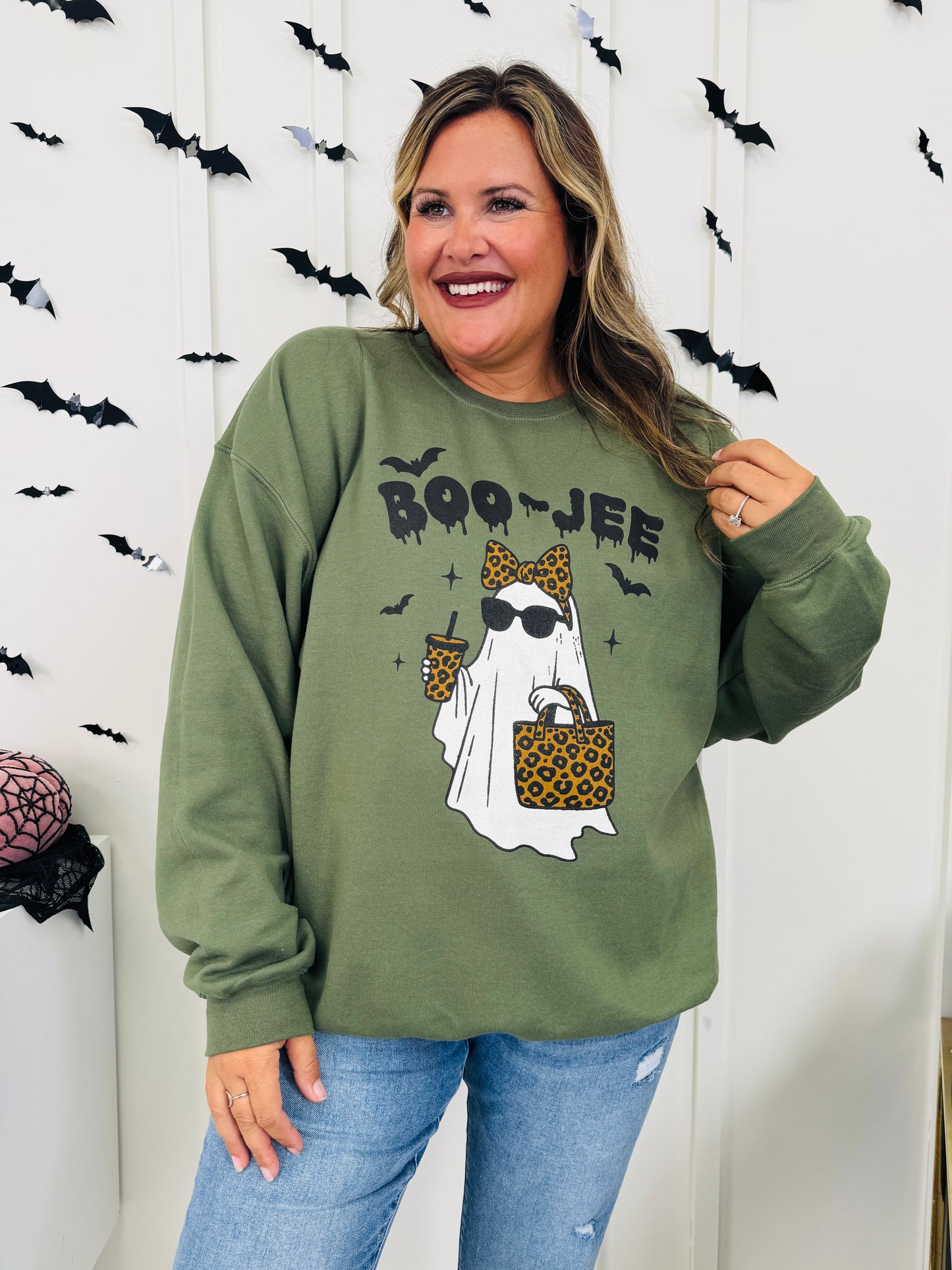 Boo-Jee Graphic Crewneck Sweatshirt - Multiple Colors!