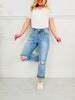 Judy Blue Spring Fling Boyfriend Jeans