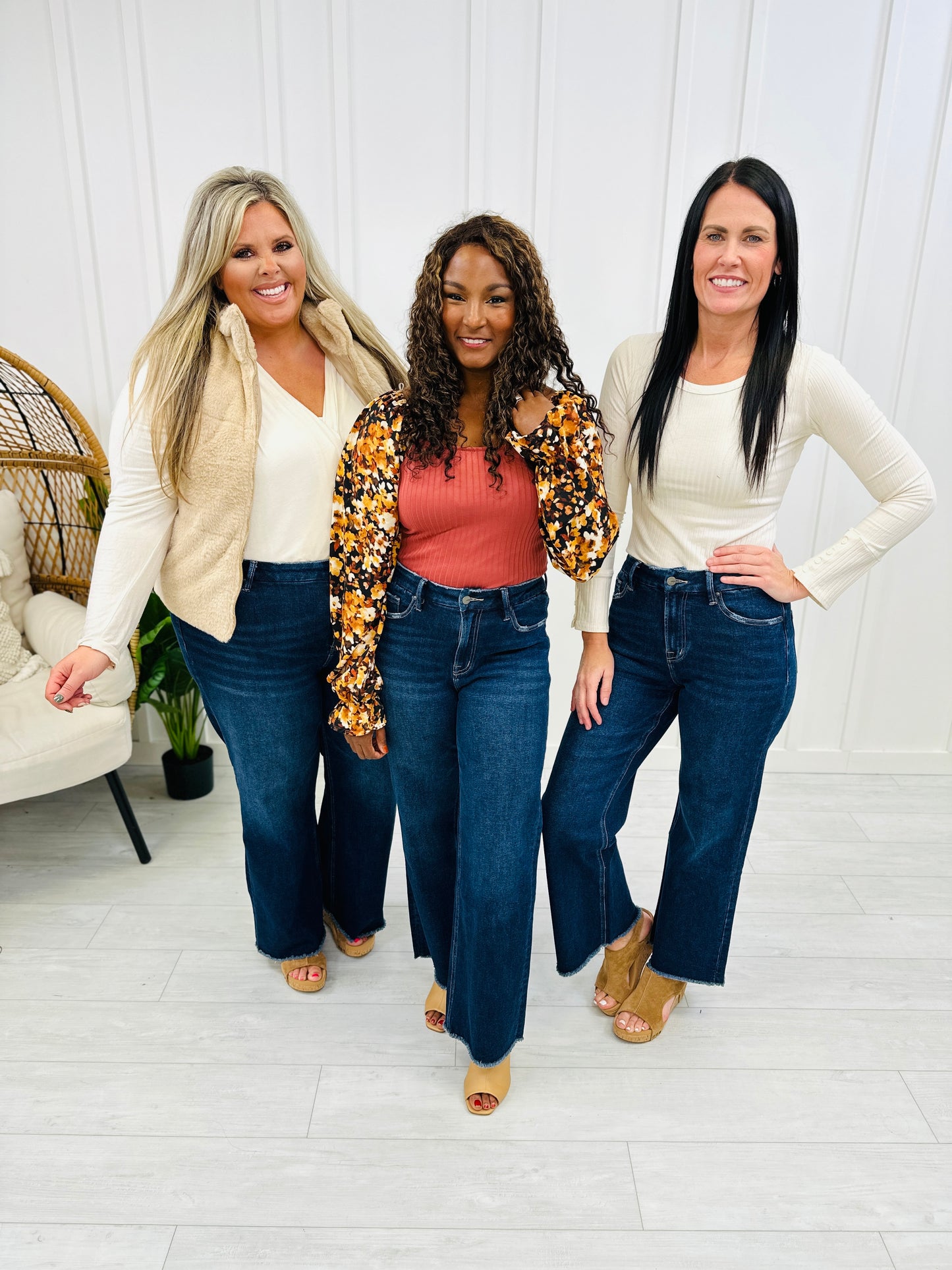 Mica Denim REG/CURVY Just Wanna Have Fun Wide Leg Jeans