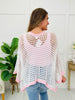 Feathered Feels Cardigan In Off White