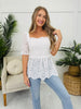 Romanced Ruffle Top- Multiple Colors!