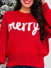 All Is Merry Sweater In Burgundy