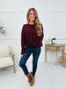 Just Breathe Sweater In Oxblood