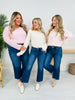 Finishing Touch Wide Leg Cropped Jeans with Tummy Control