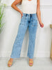 Summer Mood Cropped Wide Leg Jeans