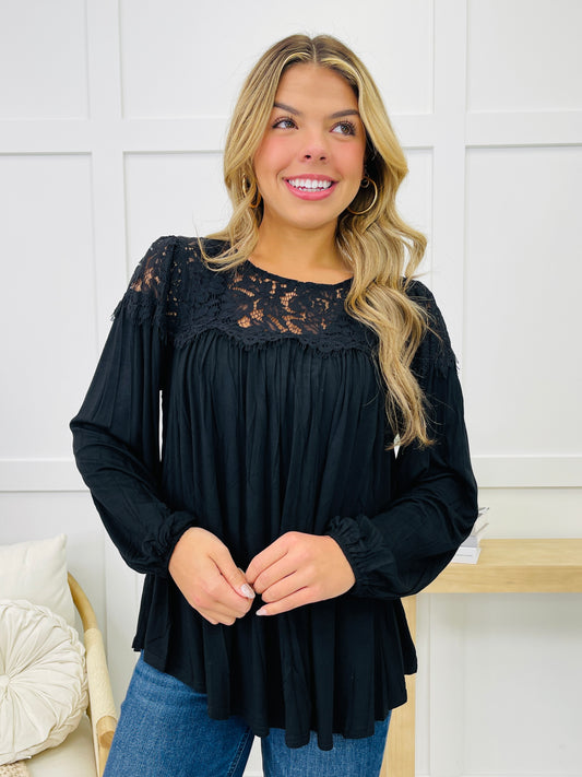 Restock! Moonlit Lace Long Sleeve Top