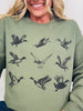 Mallard Ducks Graphic Crewneck Sweatshirt