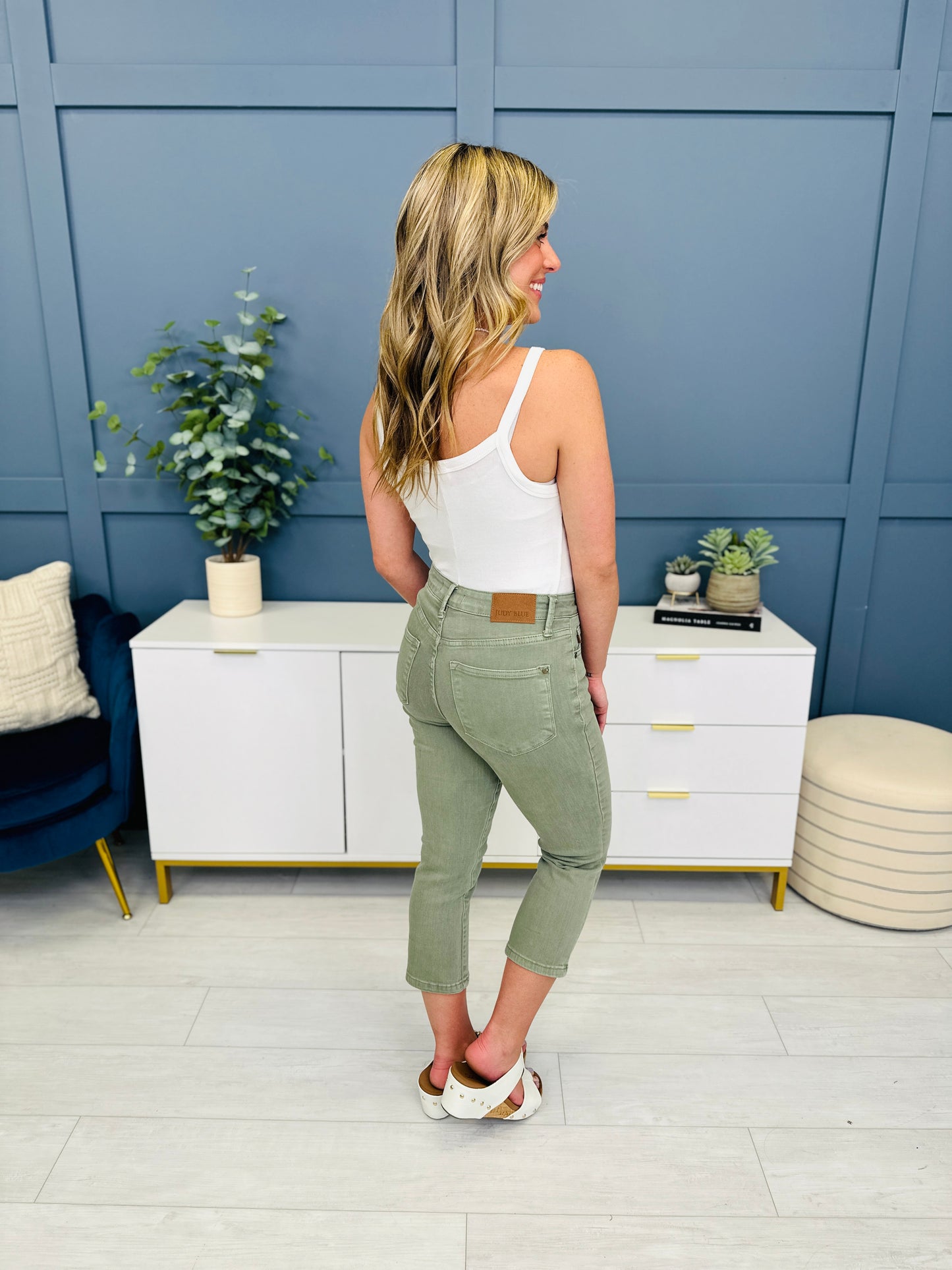 Judy Blue REG/CURVY Simply Sage Capris