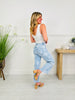 Flower Power Tummy Control Wide Leg Cropped Jeans