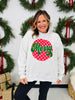 Merry Mood Mock Neck Graphic Sweatshirt