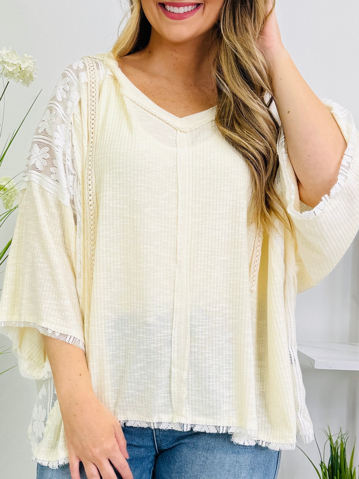 When Comfort Calls Pullover in Cream