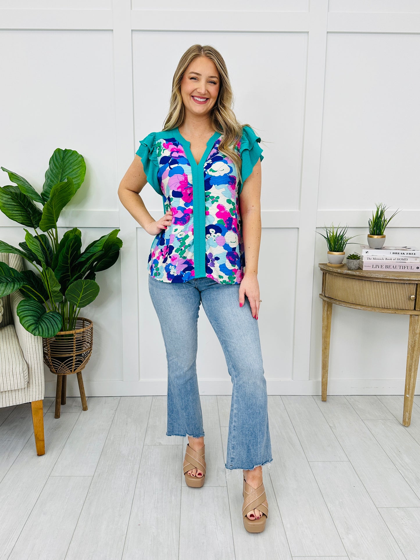 Floral Splash Top